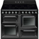 SMEG Cocina horno eléctrico  TR4110IBL, Más de 4 zonas, Negro Clase A